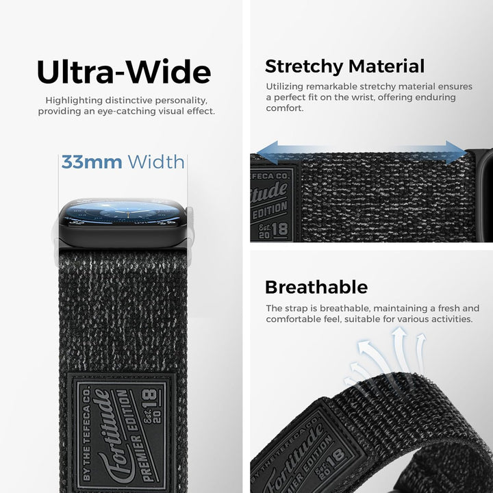 Tefeca Fortitude Serie Ultrawide Armband Kompatibel mit Apple Watch Ultra/Ultra2 Serie 9/8/SE2/7/6/S