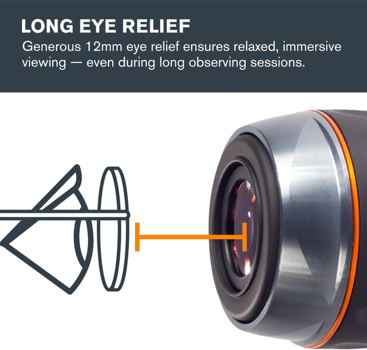 Celestron 93430 7 mm Luminos Okular, Schwarz/Silber Leuchtendes Okular - 7 mm, Leuchtendes Okular -