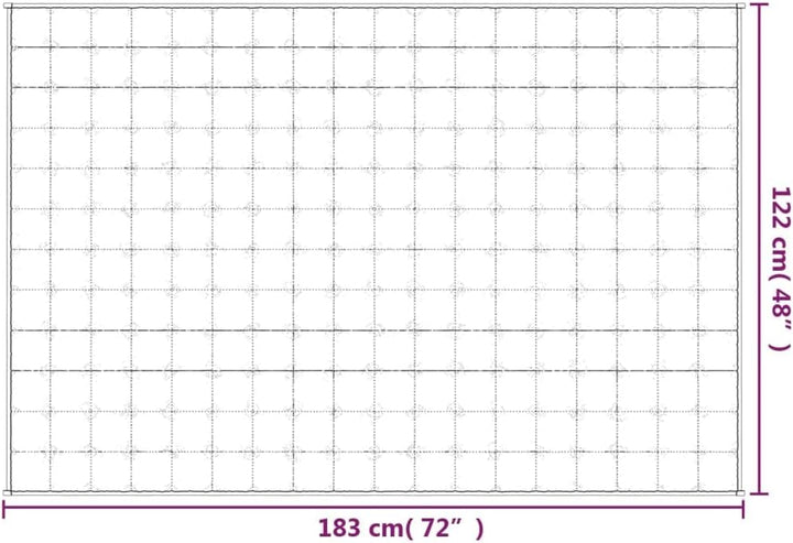 Gecheer Gewichtsdecke 122x183 cm 5 kg Stoff atmungsaktiv langlebig gleichmässige Gewichtsverteilung