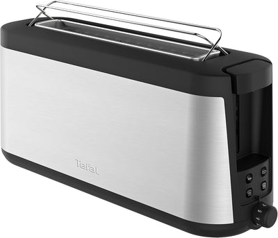 Tefal Element TL4308 Toaster, 7 Bräunungsstufen (1000 Watt) silber/schwarz & Ultracompact Sandwichma