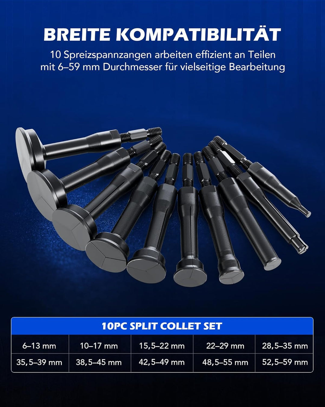 Orion Motor Tech Innenlager Abzieher Set 16-teilig, Lagerabzieher Innen mit Gleithammer und Abziehvo