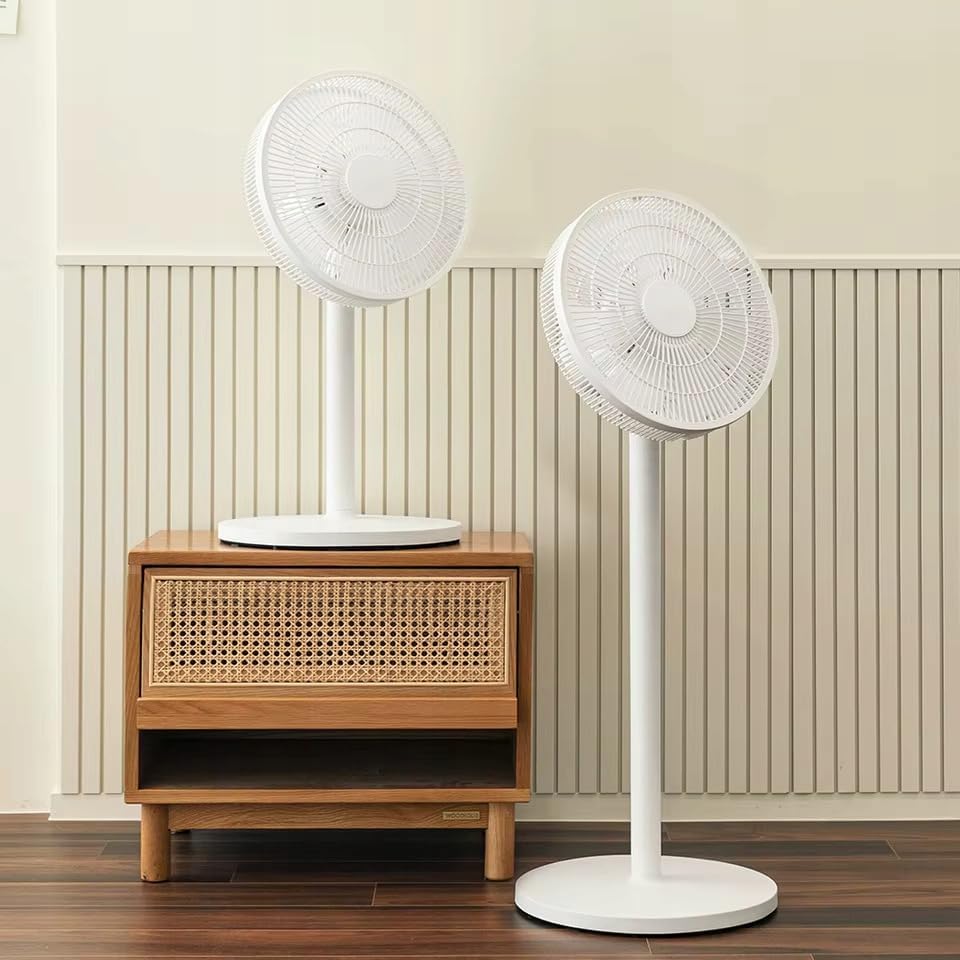 LTC Standventilator Flüsterleise (27dB) mit 15 Flügeln – Leistungsstarker Bodenventilator mit Fernbe