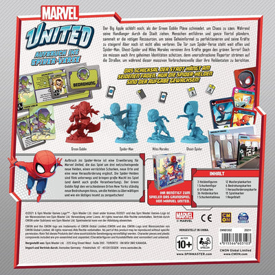 CMON | Marvel United – Aufbruch ins Spider-Verse | Erweiterung | Familienspiel | Brettspiel | 1-4 Sp