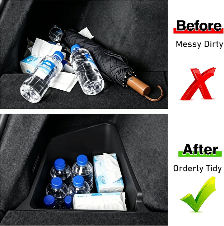 TTCR-II Kompatibel mit Kofferraum Organizer Tesla Model Y Juniper 2025 2026 | 2PCS TPE-Organizer mit