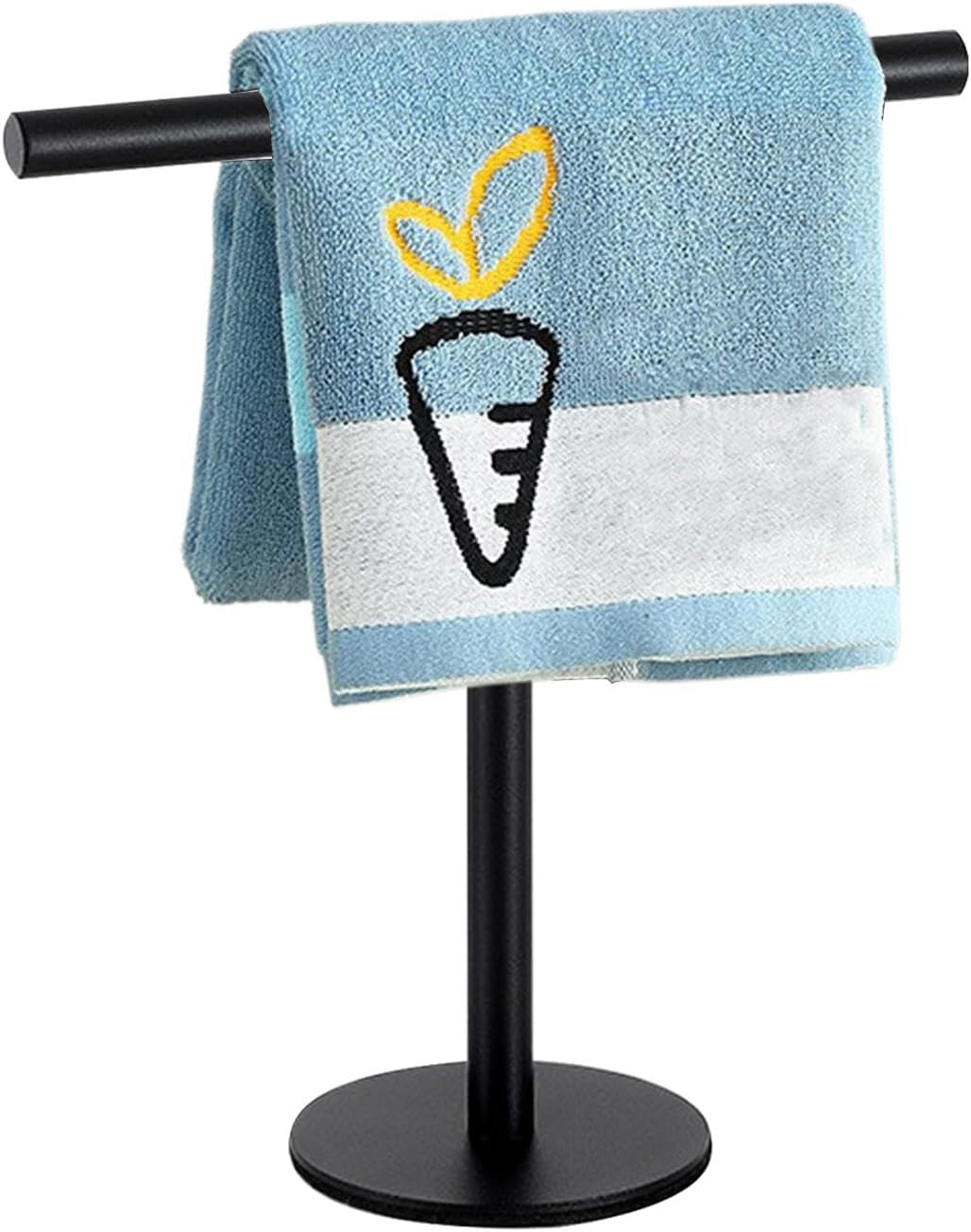 Stehender Handtuchhalter, Edelstahl-Handtuchständer, T-Form, Handtuchhalter für Bad und Küche, 27,3