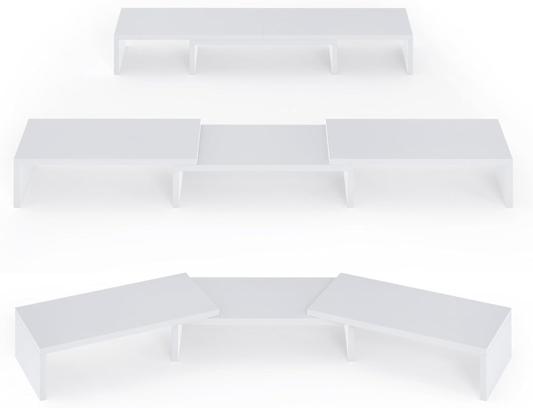 Dual Monitor Stand Riser, Monitorständer, Laptopständer, Schreibtisch-Organisator, Computerständer,