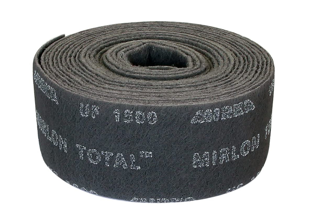 MIRKA 2975026 Mirlon-Vlieschleifblätter, 115 mm x 10m, Körnung 1500, grau, UF - Verpackungseinheit 1