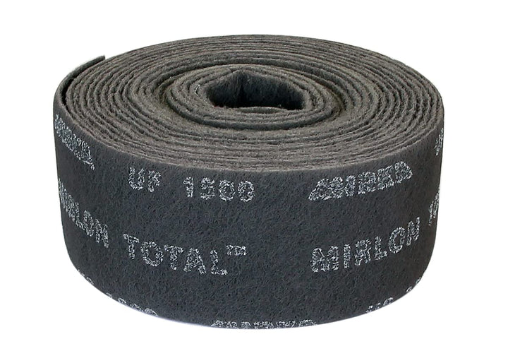 MIRKA 2975026 Mirlon-Vlieschleifblätter, 115 mm x 10m, Körnung 1500, grau, UF - Verpackungseinheit 1