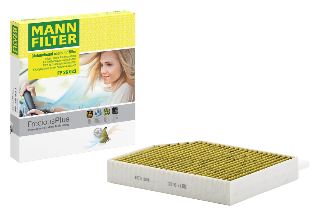 MANN-FILTER FP 26 023 Innenraumfilter – FreciousPlus Biofunktionaler Pollenfilter für PKW
