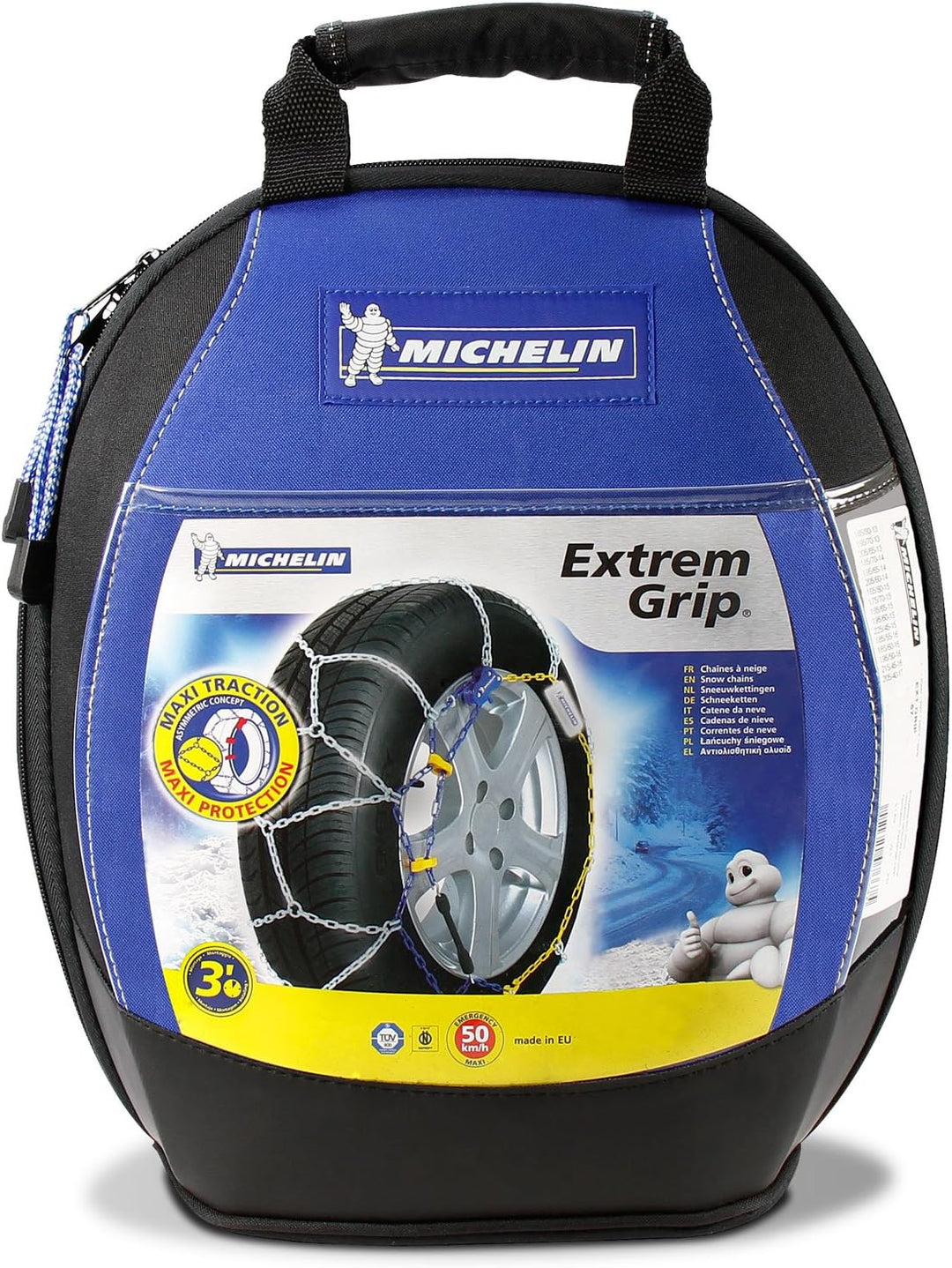 Michelin 92308 Schneekette, M1 Extrem Grip 60, ABS und ESP kompatibel, TÜV/GS und ÖNORM, 2 Stück M1