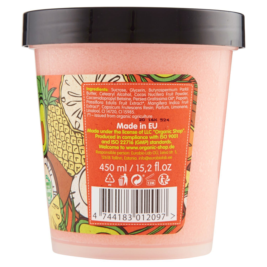 Organic Shop Body Desserts Sculpting Body Scrub Tropical Mix 450ml, Mango, Kokosnuss, Orange, Avocad