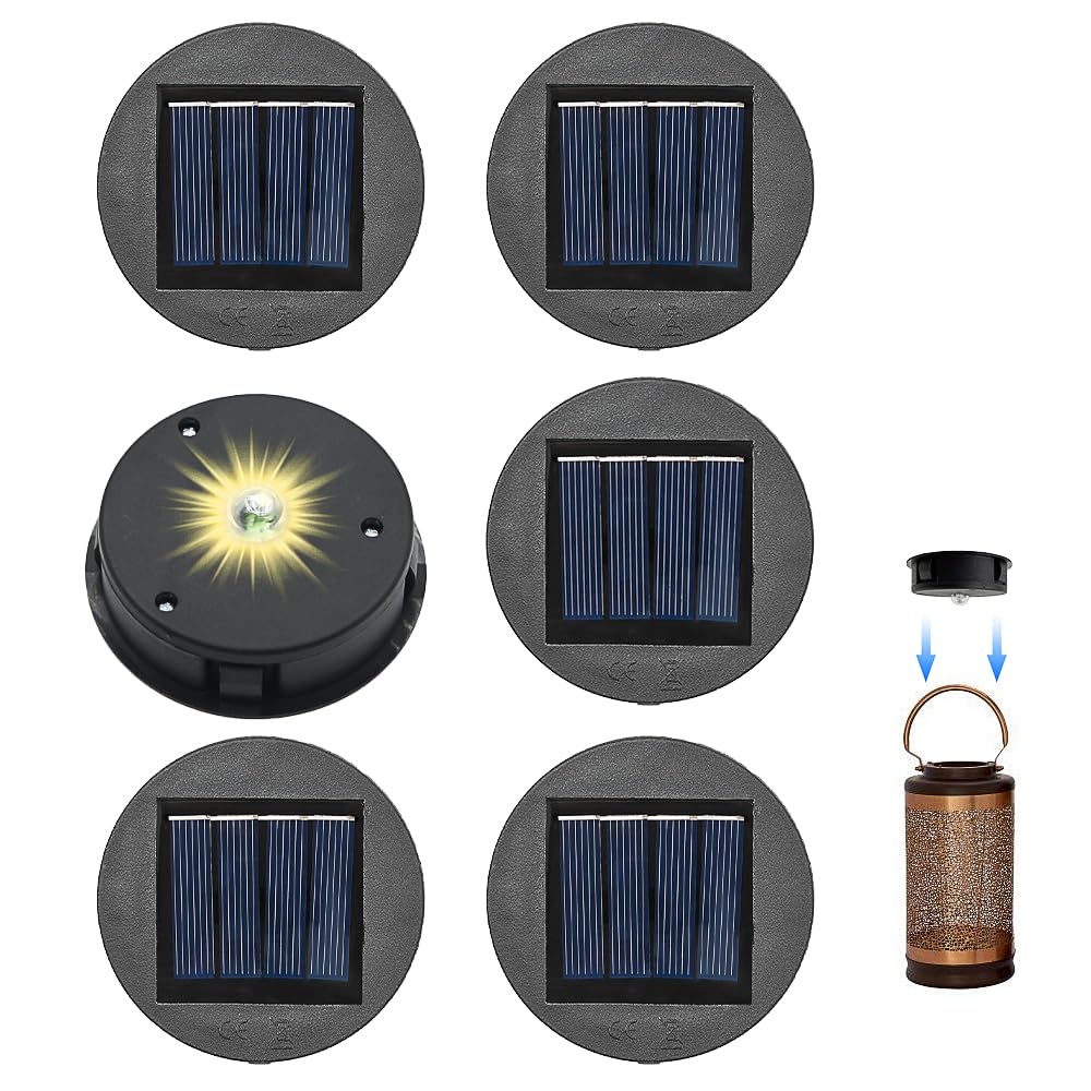 Solarlampen Ersatz Top, 8cm Ersatz Solarmodul Für Gartenleuchte,Solarleuchten Ersatzteile,Garten Sol