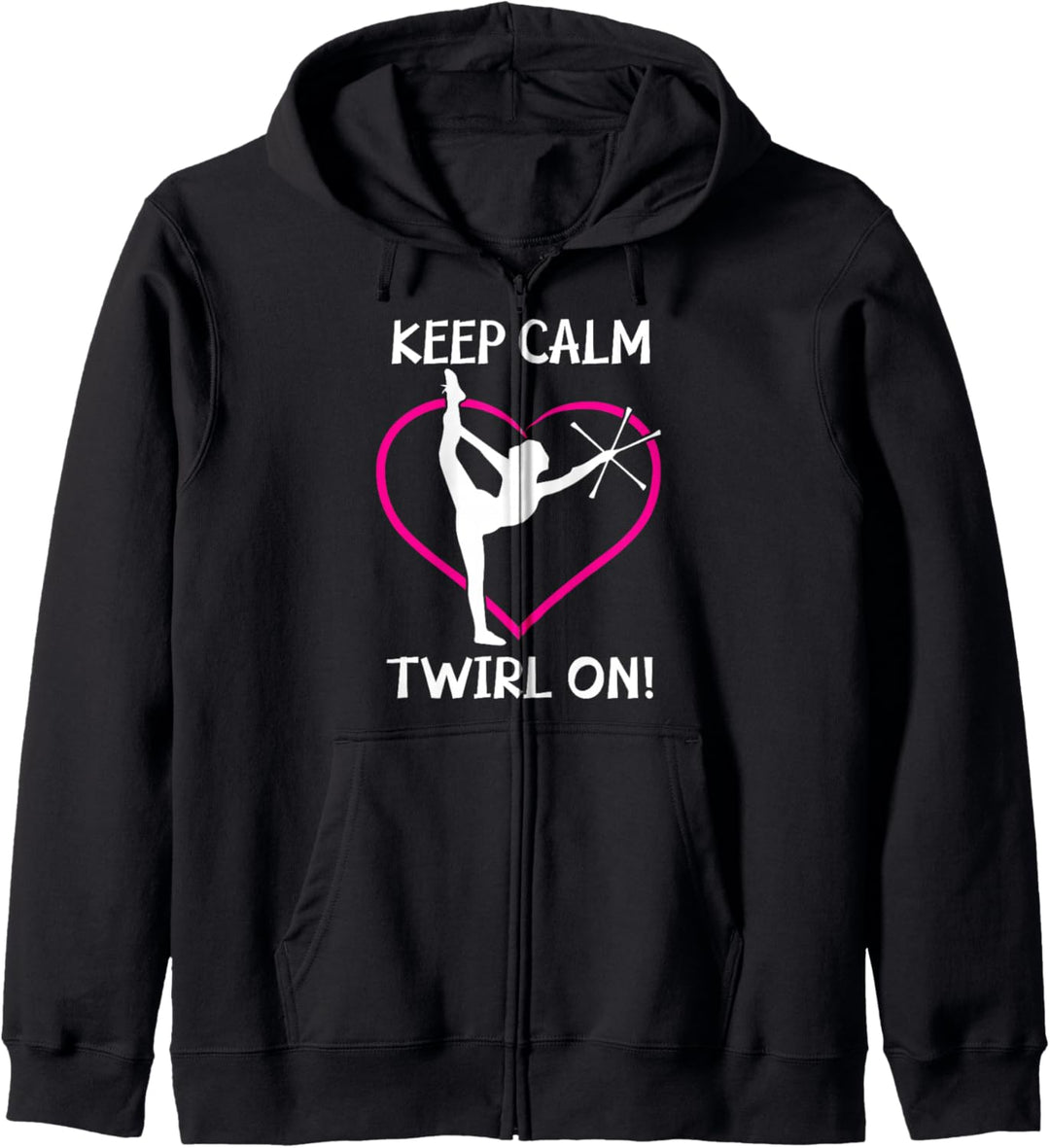 Keep Calm And Twirl On - Funny Twirling Kapuzenjacke