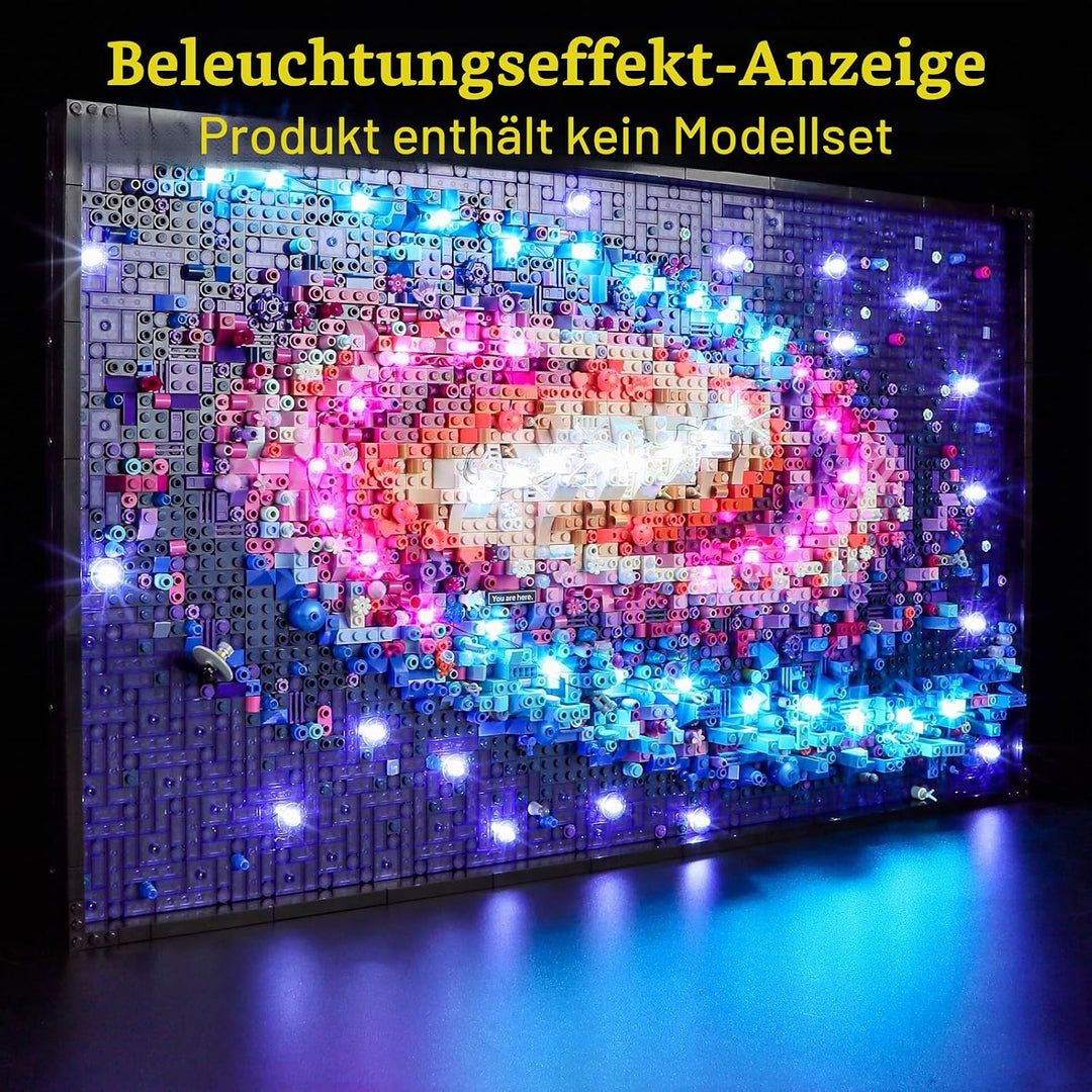 GEAMENT LED Licht-Set Kompatibel mit Lego Die Milchstrassen Galaxie - Beleuchtungsset für Art 31212