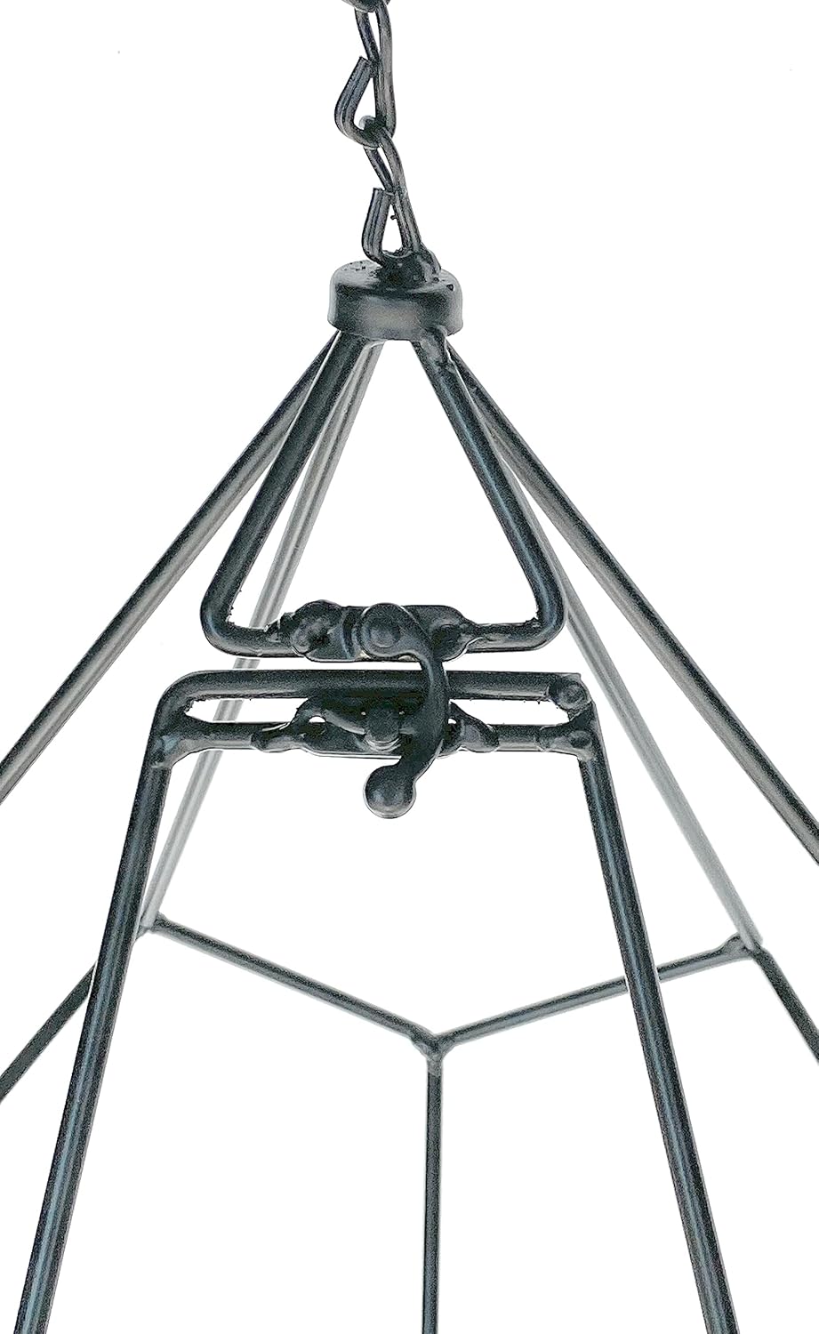 DanDiBo Blumenampel Innen Metall Wand Hängepflanzen 64 cm & 82 cm 96075 2er Set mit Tür 6 Ecken Pfla