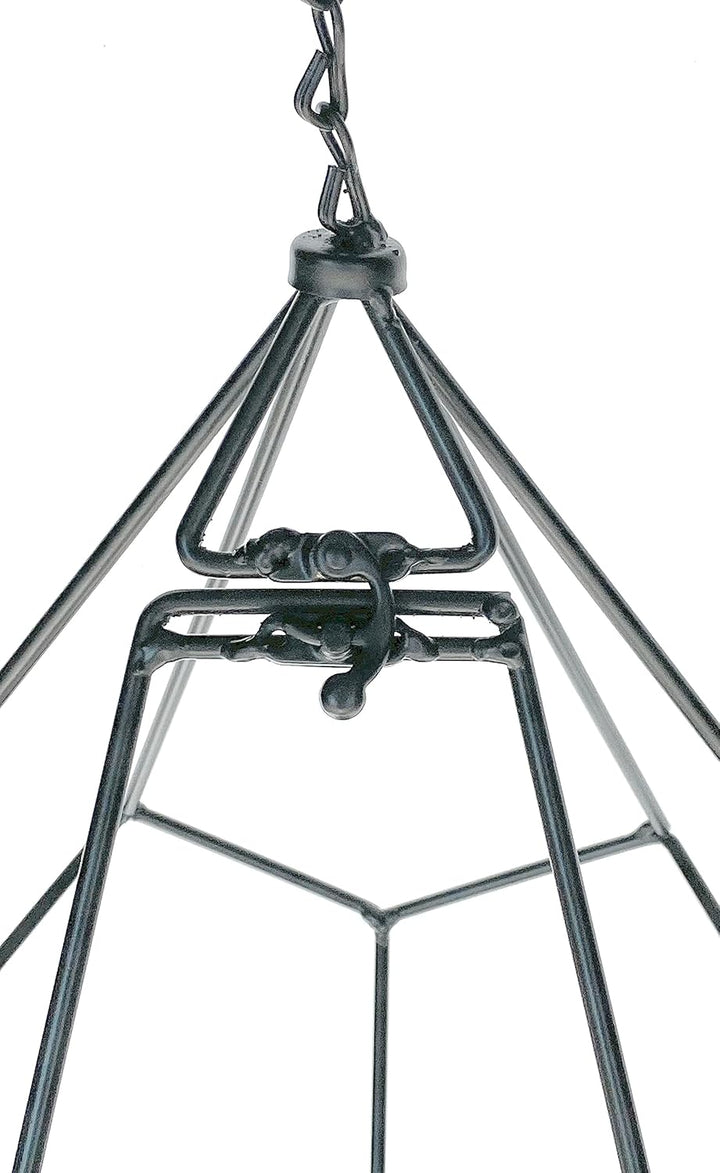 DanDiBo Blumenampel Innen Metall Wand Hängepflanzen 64 cm & 82 cm 96075 2er Set mit Tür 6 Ecken Pfla