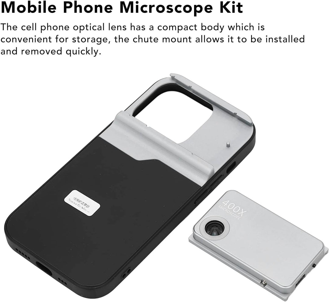 Telefon-Mikroskop-Objektiv, 400-faches -High-Definition-Handy-Mikroskop-Objektiv, Tragbares Digitale