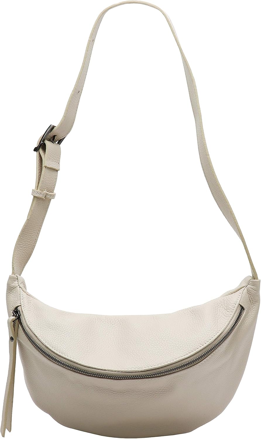 SH Leder echt Leder Damen Unisex Brusttasche für Festival Reise mittelgross Hüfttasche Crossbody Bag