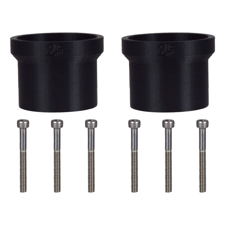 HERRLAN® Präzisions-Abstandshalter für Messerteller - 25 mm Distanzscheiben - Tieferlegungs-Kit für