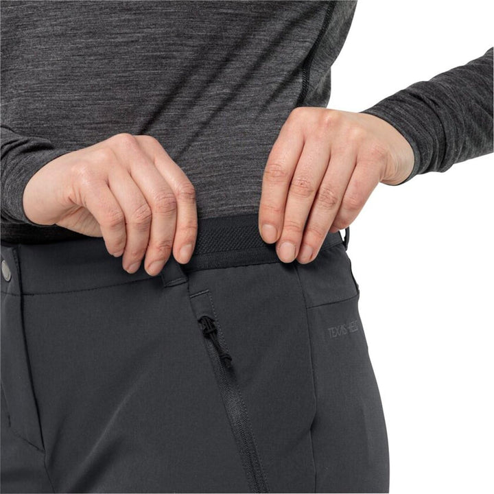 Jack Wolfskin Damen Wanderhose Geigelstein Pants W 42 Schwarz, 42 Schwarz