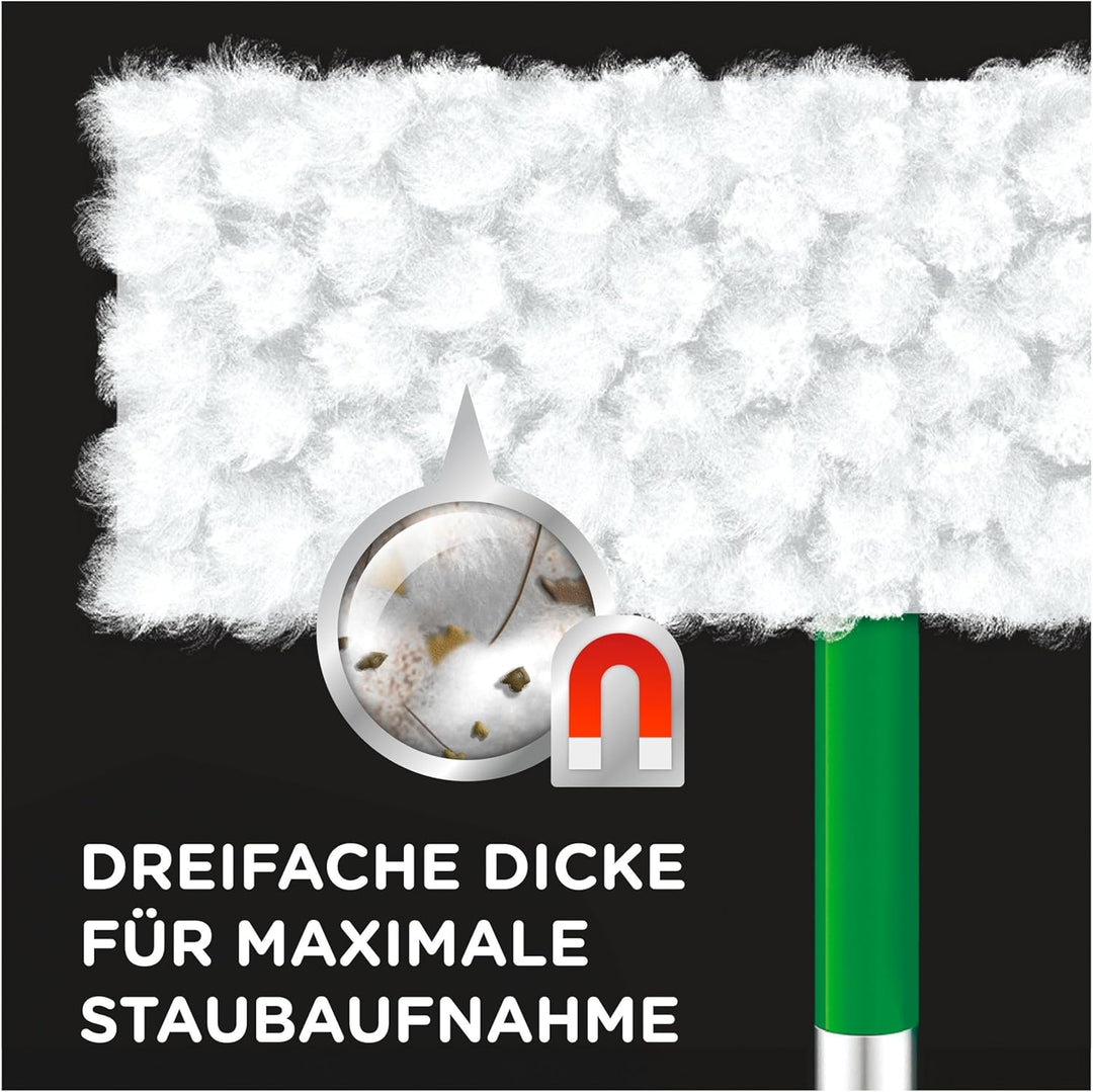 Swiffer Bodenwischer 3D Clean Nachfüllpackung, Trockene Bodentücher Nachfüllpackung 14 Stück, Nimmt