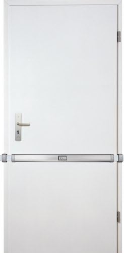 ABUS Panzerriegel PR2700 für Haus- und Wohnungstüren, edelstahl-Look, 49087 Edelstahl mit Zylinder S