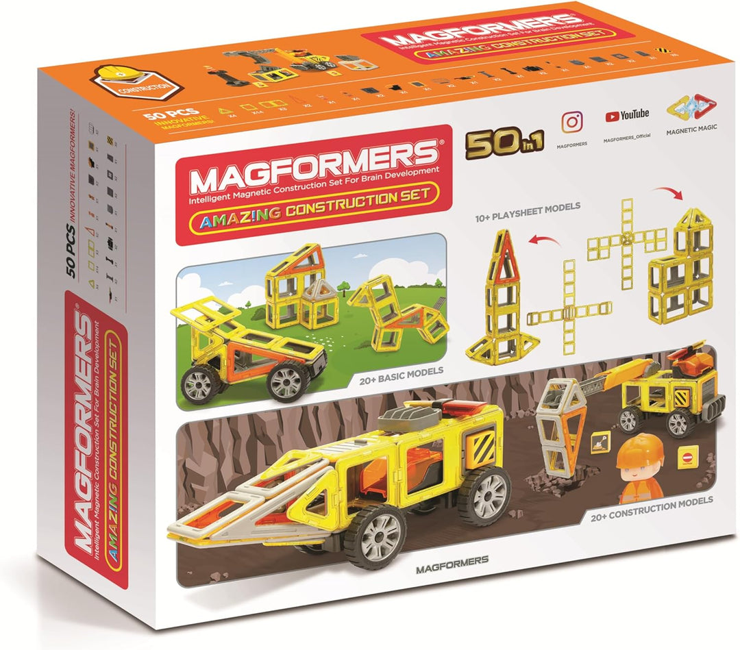 MAGFORMERS GmbH 278-57 Magformers Amazing Construction Set, ab 36 Monate, 50T, bunt
