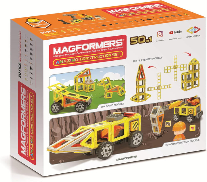 MAGFORMERS GmbH 278-57 Magformers Amazing Construction Set, ab 36 Monate, 50T, bunt