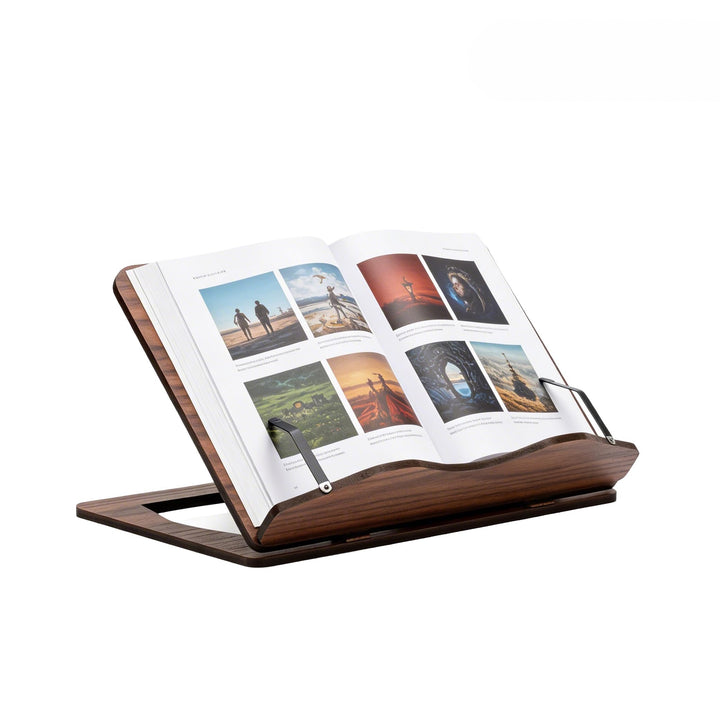 Vigo Wood Buchständer, Rezeptbuchständer, Kochbuchständer für die Küche, Bücherständer für die Anzei