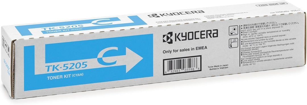 Kyocera TK-5205C Cyan. Original Toner-Kartusche 1T02R5CNL0. Kompatibel für TASKalfa 356ci, gross