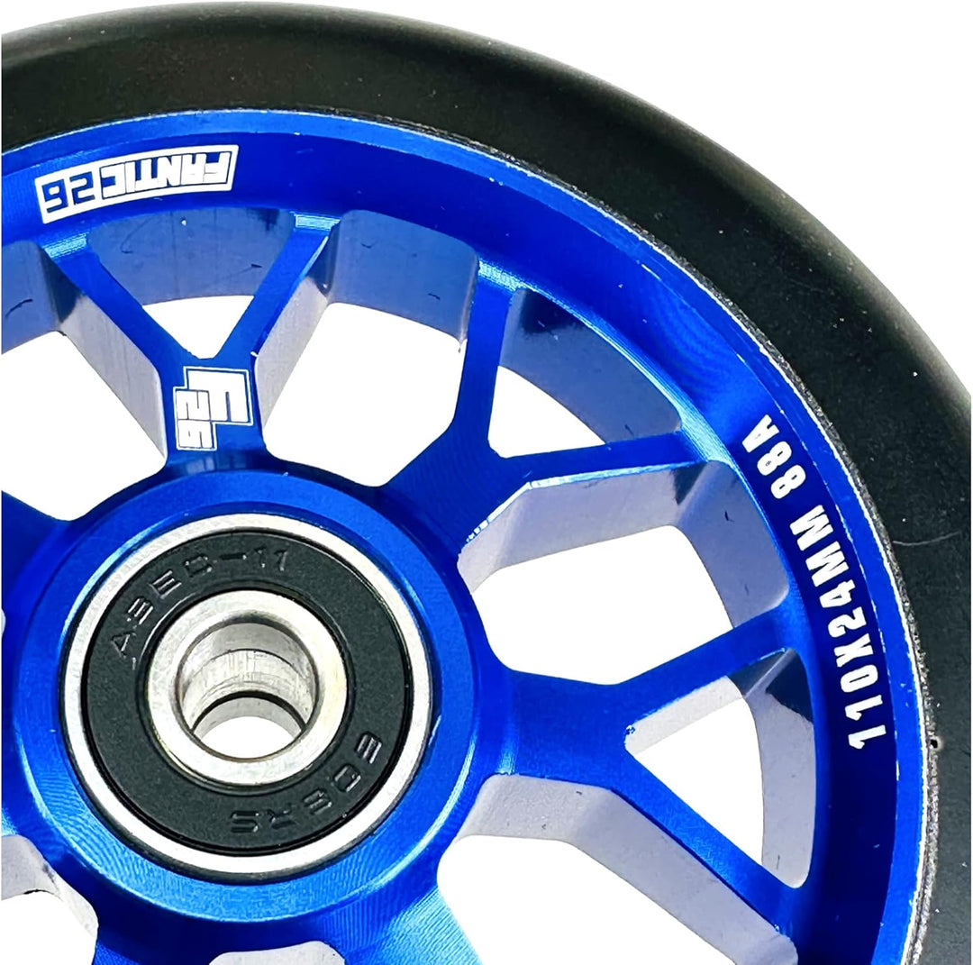 Fantic26 Spy7 Stunt Scooter Rolle I Trick I Tret I Kinder I Roller I Wheel I 110mm I ABEC 11 I Schne