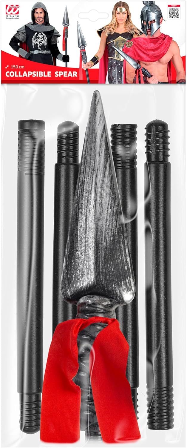 W WIDMANN MILANO Party Fashion - Zerlegbare Lanze, Accessoire für Ritter-, Soldaten-, römische Kostü