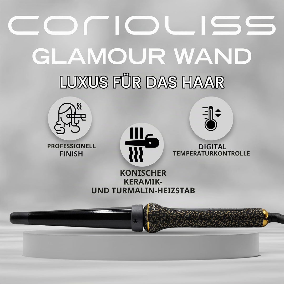 CORIOLISS | Glamour Wand | Lockenstab für Frauen | Haarkräusler für langes und kurzes Haar | Profess