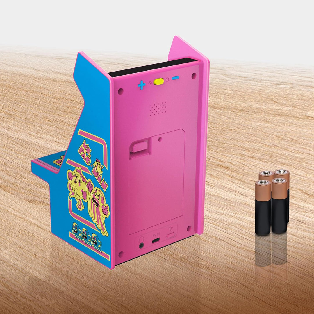 Micro Player PRO Ms. Pac-Man Retrogaming-Spiel 7 cm hochauflösender Bildschirm