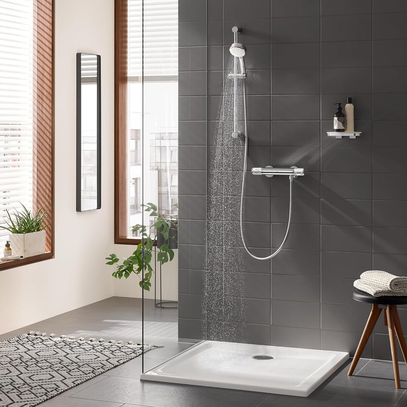 Grohe Tempesta Cosmopolitan 100 Duschstangen-Set, 2 Strahlarten, Chrom, 26076002