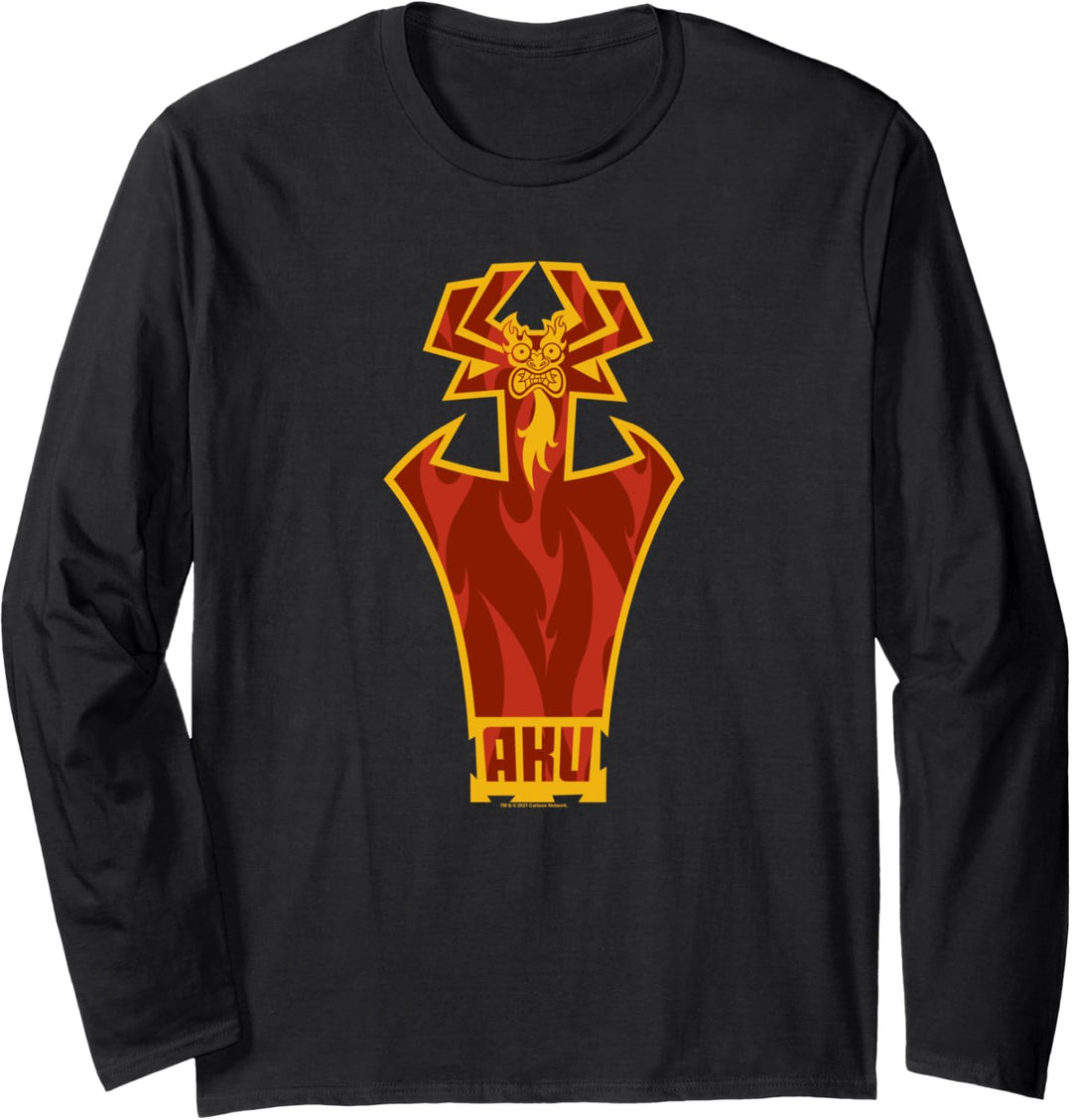 Samurai Jack Aku Character Langarmshirt