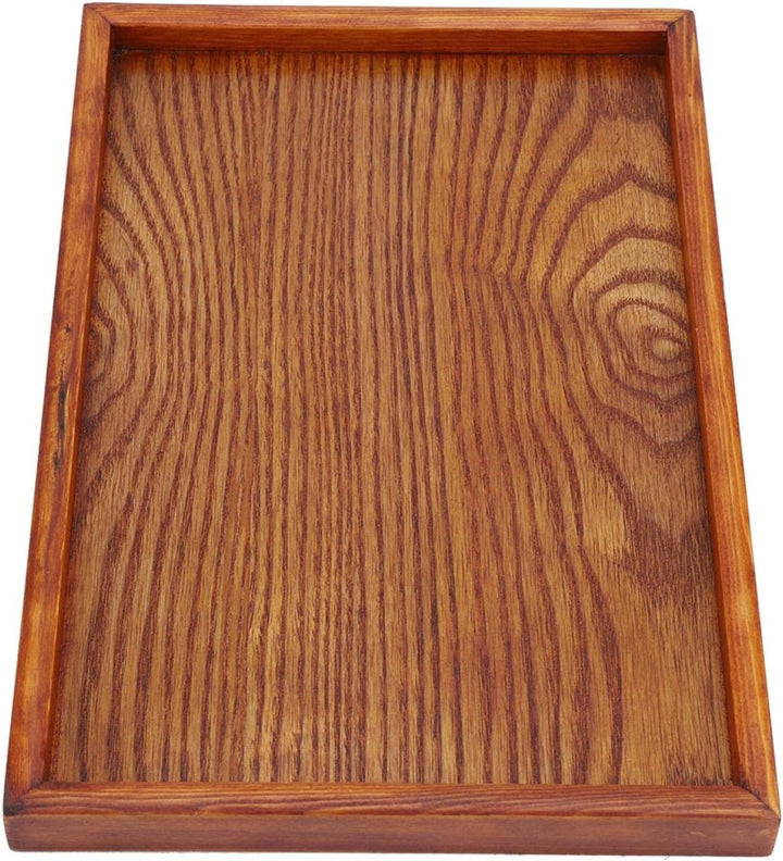 Tyenaza Holz Servierplatte Tablett Platte, Holzsteakplatten, solide natürliche rechteckige kleine Ho