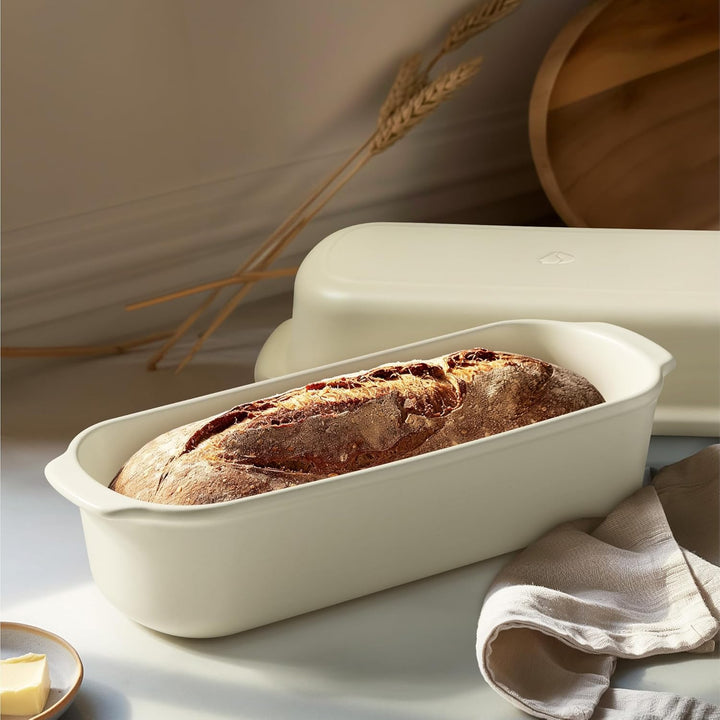 Navaris Brottopf - Toastbrot Backform - Brottopf zum Backen - Brottopf - Tontopf Brot - Brotbackscha