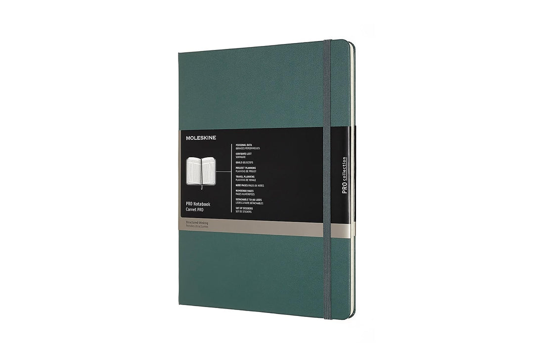 Moleskine Pro Notebook Professionelles Arbeitsnotizbuch (Hardcover mit Elastischem Verschluss, Extra