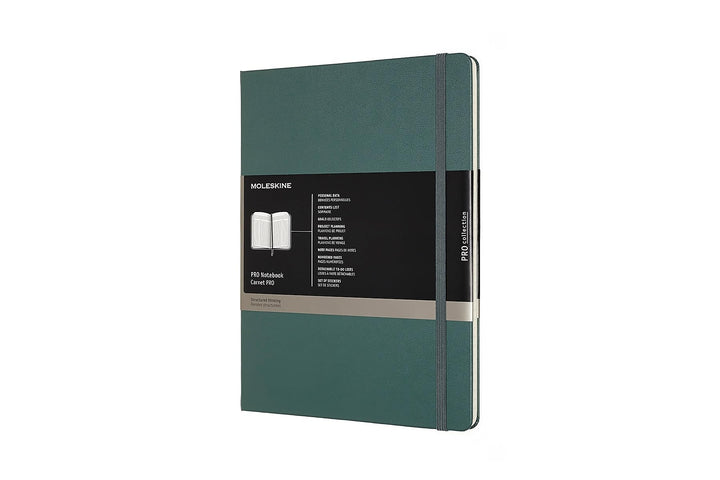Moleskine Pro Notebook Professionelles Arbeitsnotizbuch (Hardcover mit Elastischem Verschluss, Extra