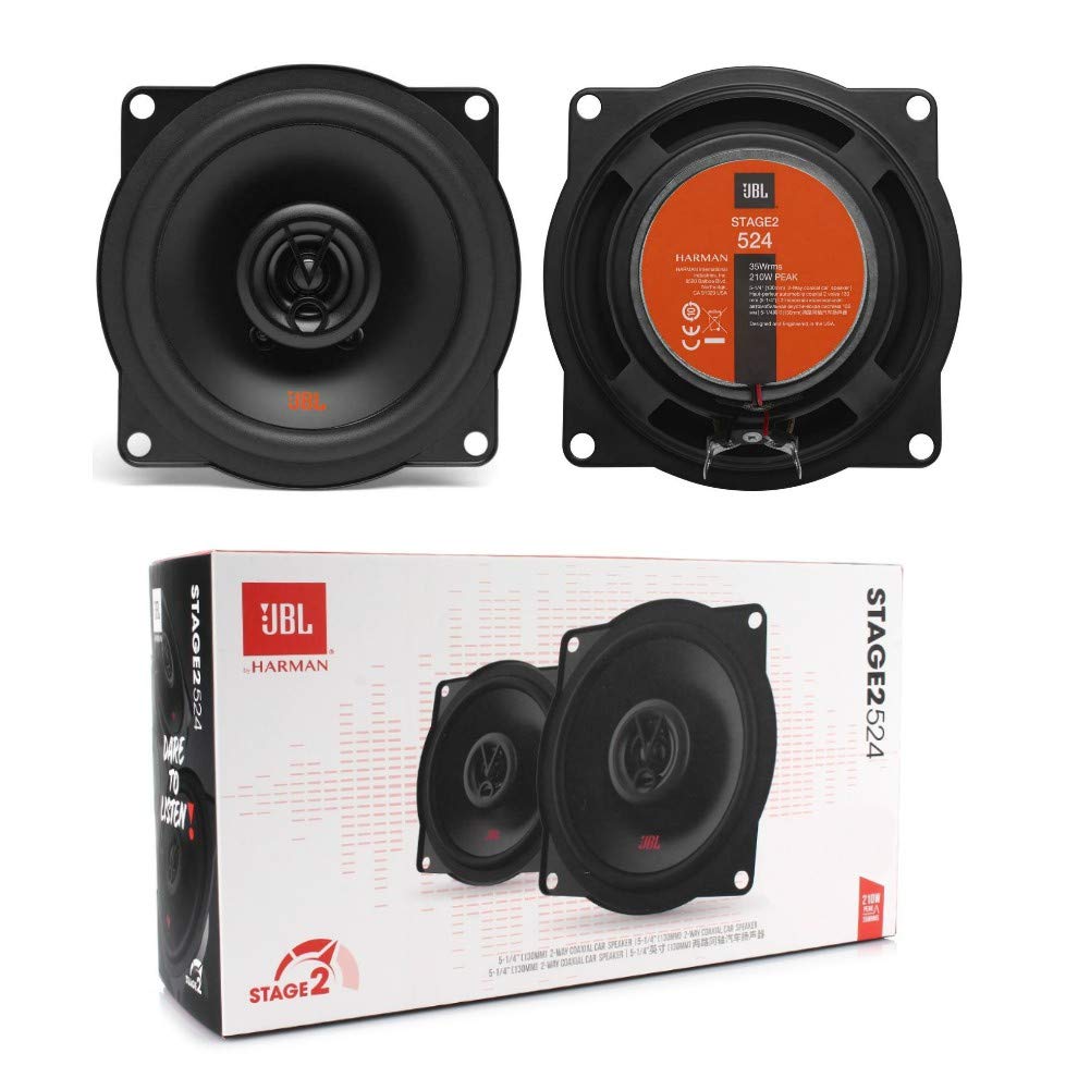2 Lautsprecher kompatibel mit JBL STAGE2 524 2-Wege-koaxial 5,25" 13,00 cm 130 mm 35 watt rms und 21