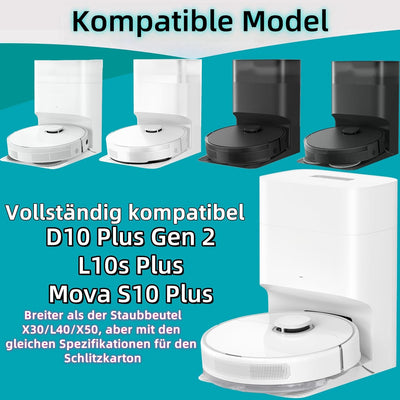 Bluearks 14 Stück Staubbeutel Kompatibel mit Dreame D10 Plus Gen 2/L10s Plus/Mova S10 Plus Staubsaug