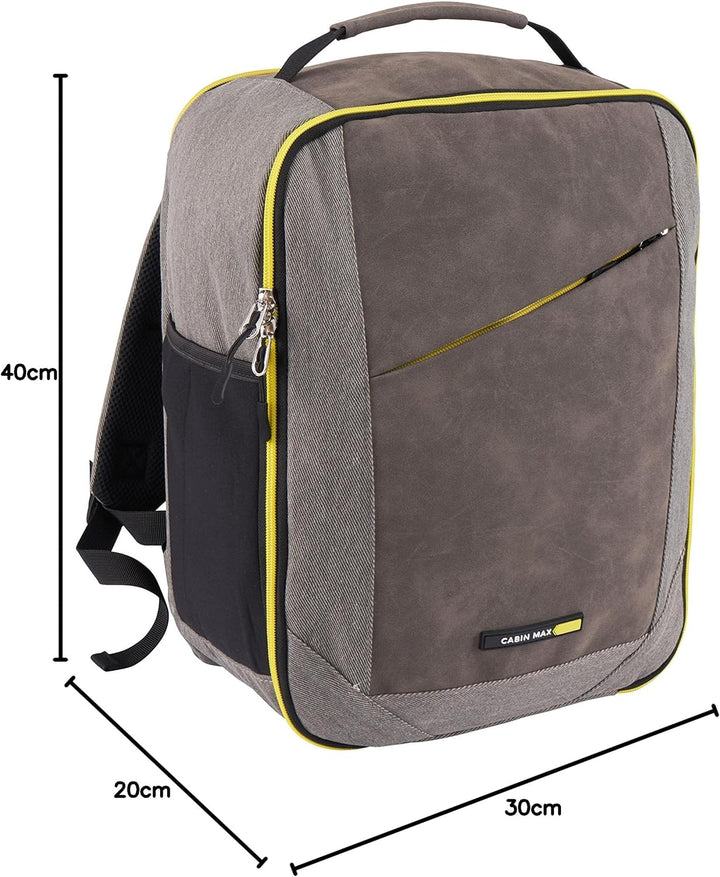 Cabin Max Für Ryanair Handgepäck Rucksack 40x20x25, Reiserucksack, Tasche Flugzeug Wizzair, Eurowing