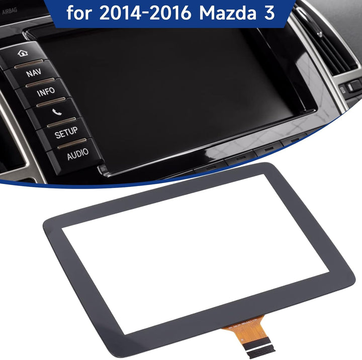 7 Zoll Touchscreen für Mazda 3 2014‑2016, Touchscreen Digitizer, Touchscreen Display Glas Acryl Tran