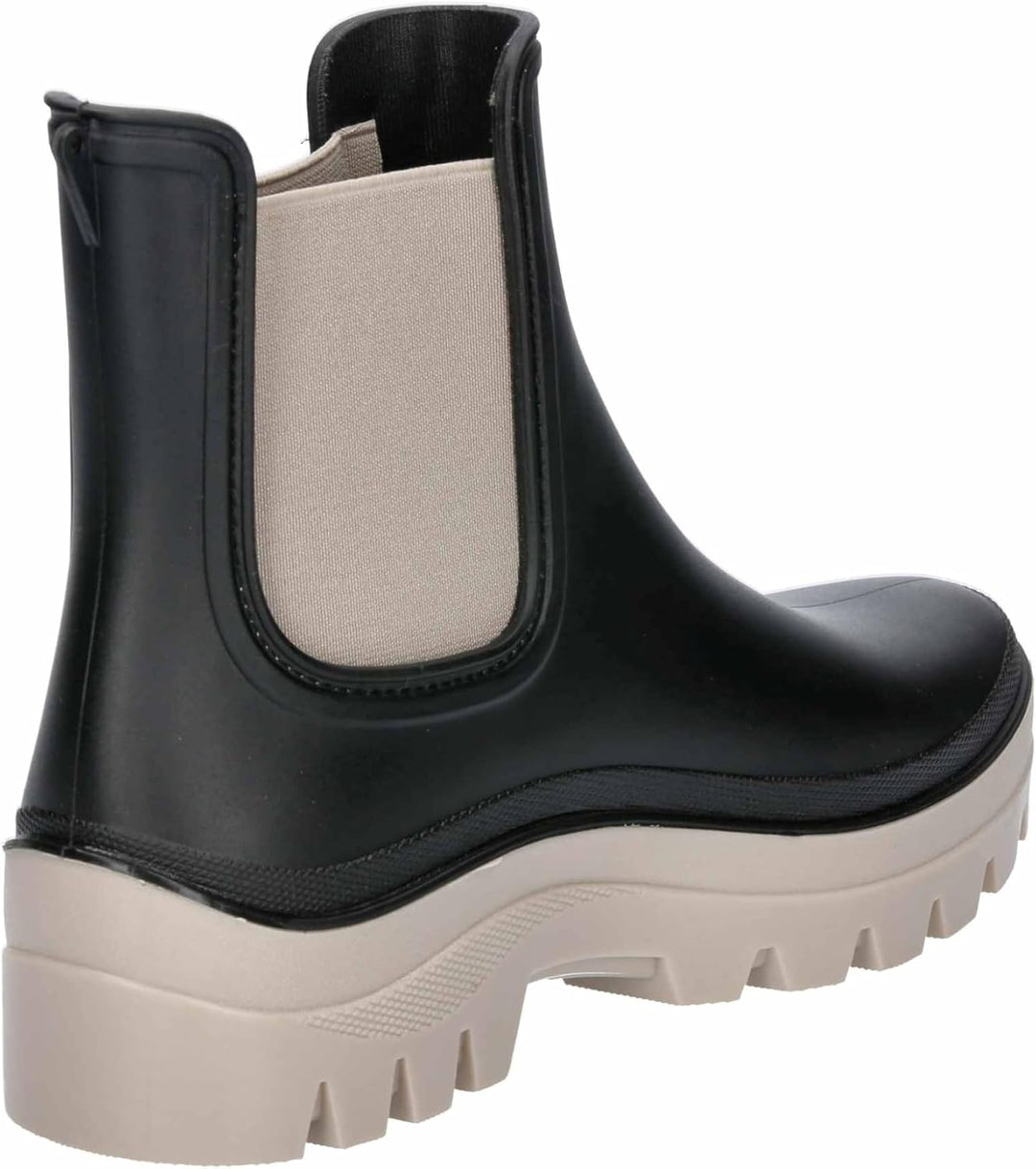 Lico Damen NeptunaGummistiefel 37 EU Schwarz Beige, 37 EU Schwarz Beige