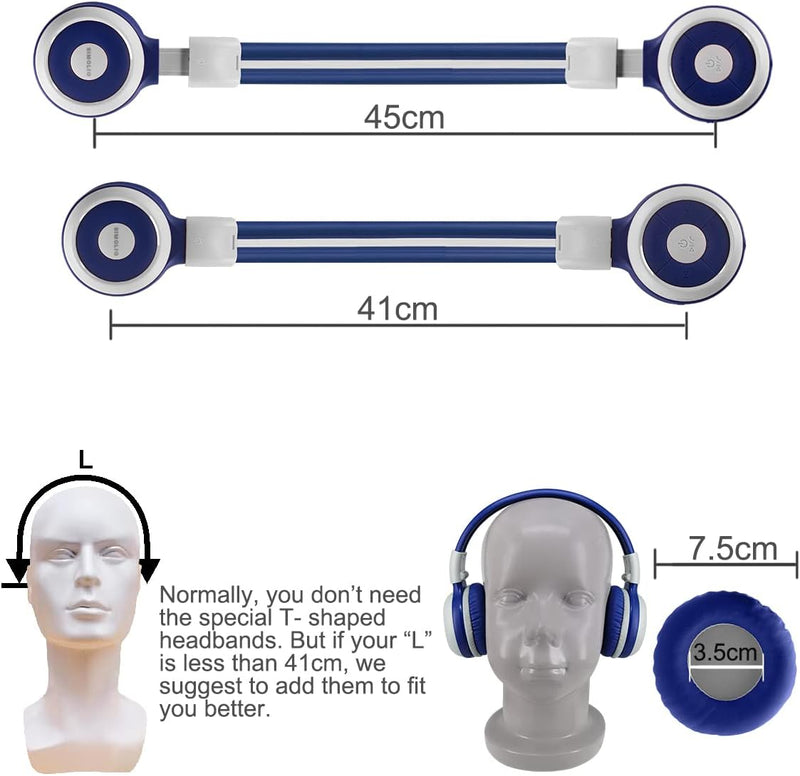 SIMOLIO Kinder Kopfhörer Bluetooth, Kabelloser Kopfhörer mit 75dB / 85dB / 94dB Volume Limit, Tragba