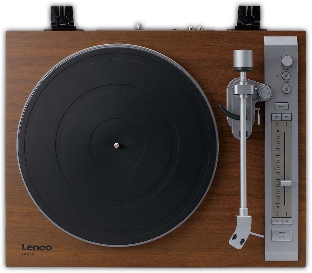 Lenco LBT-515WD - Premium Plattenspieler mit Direktantrieb, 2M Blue Tonabnehmer und Bluetooth® - Hol
