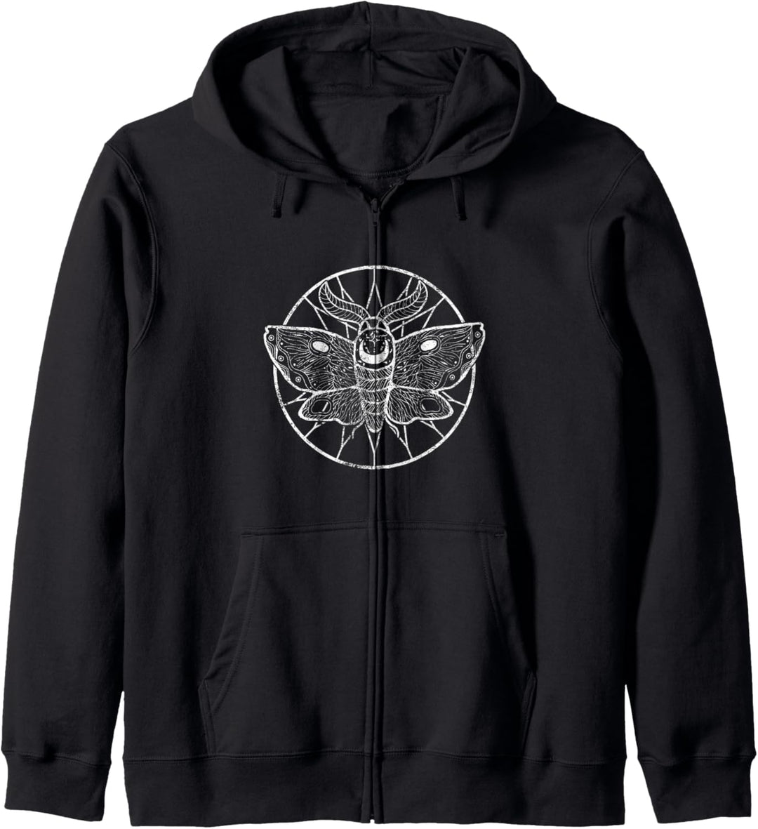 Occult Witchcraft Baphomet Gothic Schmetterling - Okkulte Kapuzenjacke