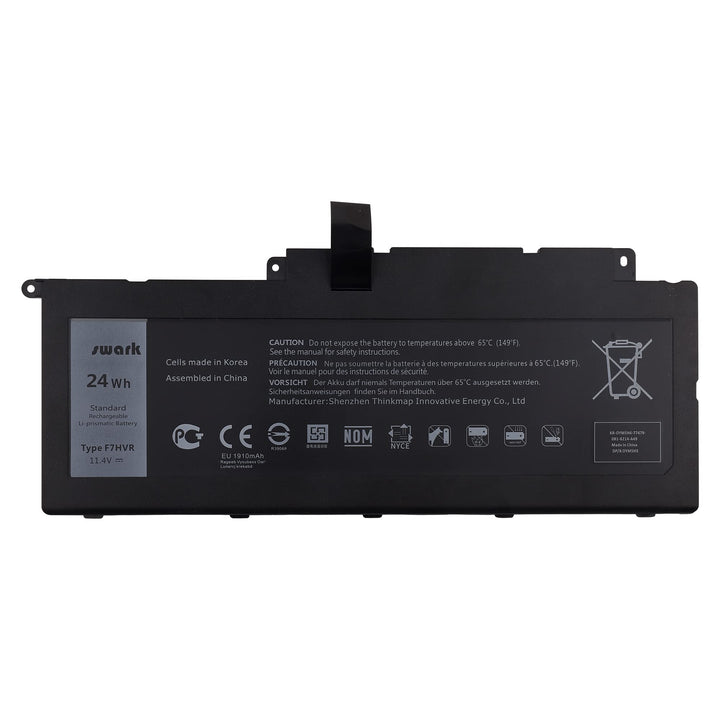 Swark Akku F7HVR Replacement Komplett with [Dell] Inspiron 15 7537 17 7737 17 7746 Replacement for 0
