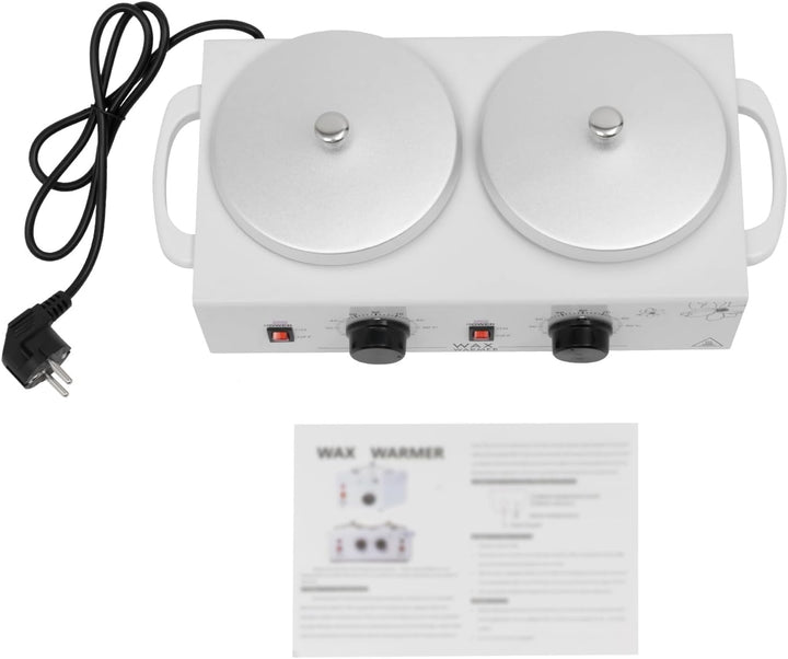 Wax Maschine Tragbar Warmwachsgerät 200W elektrischer Wachswärmer Gerät Wachsschmelzer Doppel Wachsg